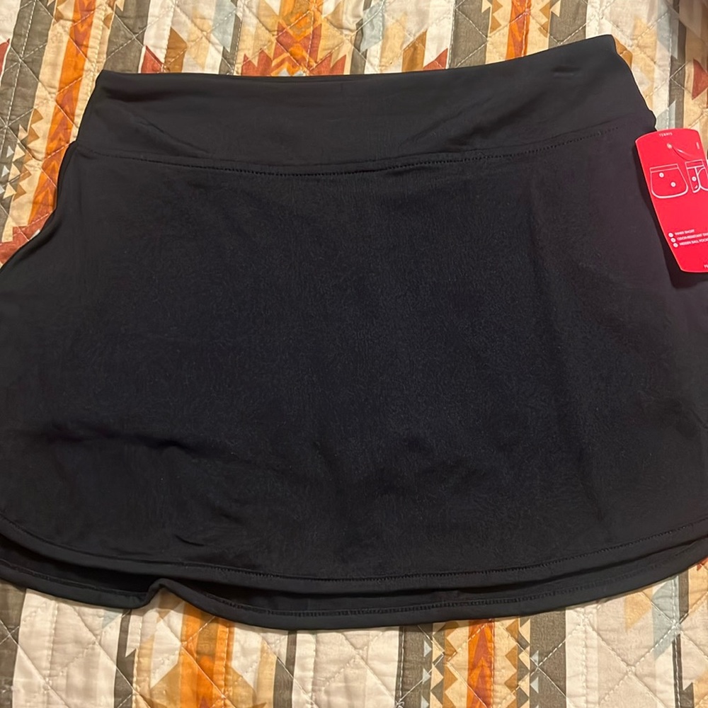NWT Black tennis skort, size small, BCG brand.